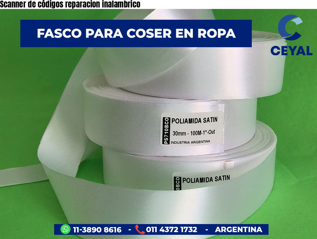 Scanner de códigos reparacion inalambrico