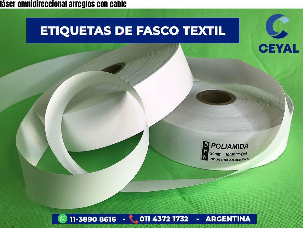 láser omnidireccional arreglos con cable