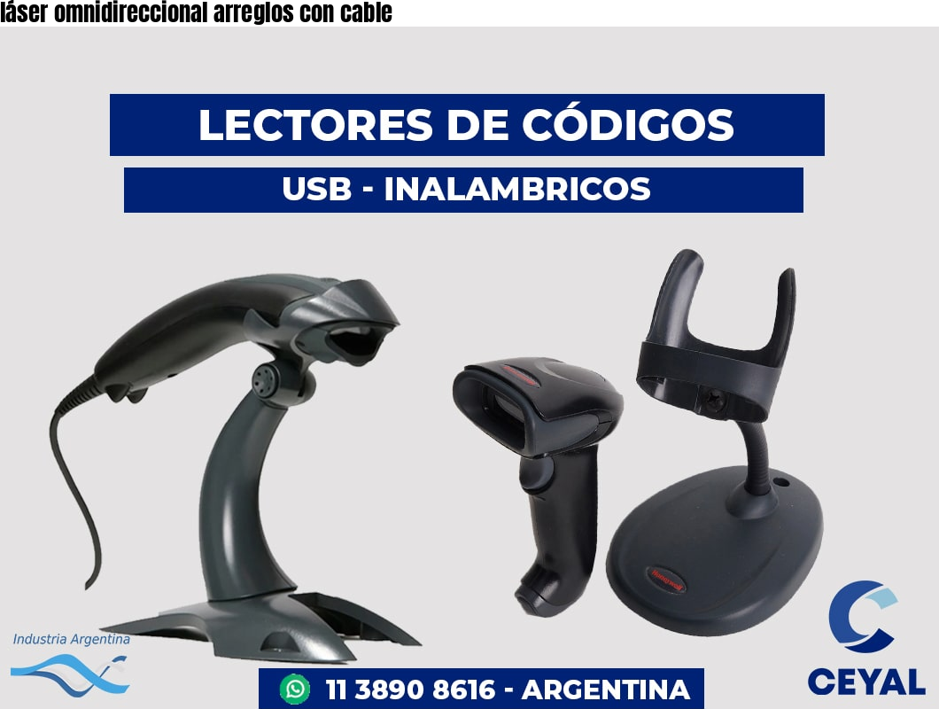 láser omnidireccional arreglos con cable