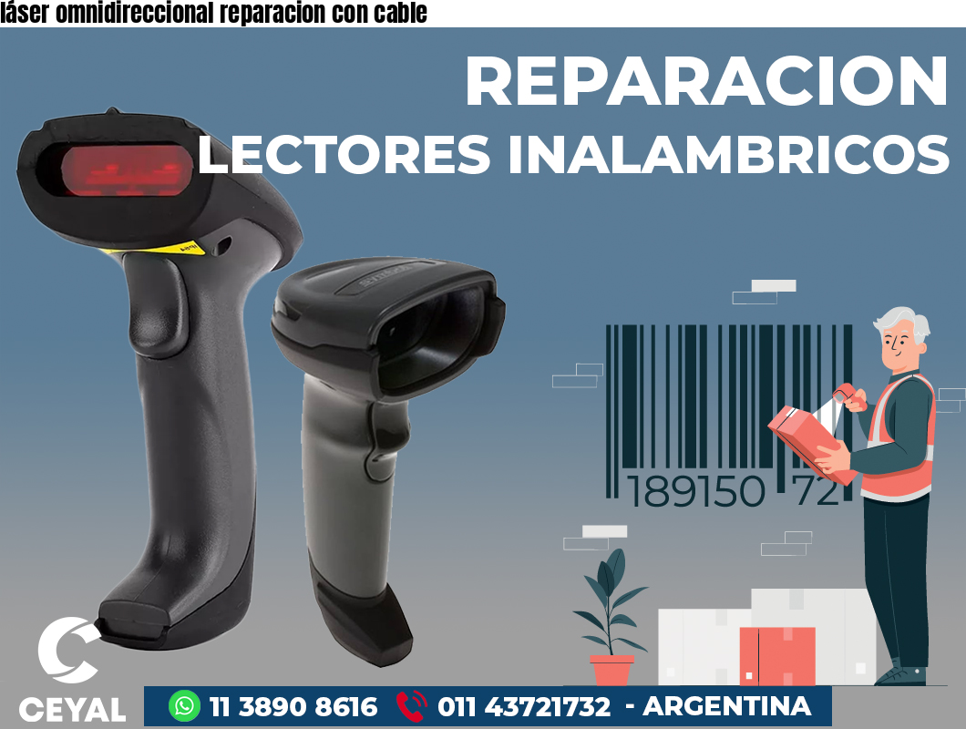 láser omnidireccional reparacion con cable