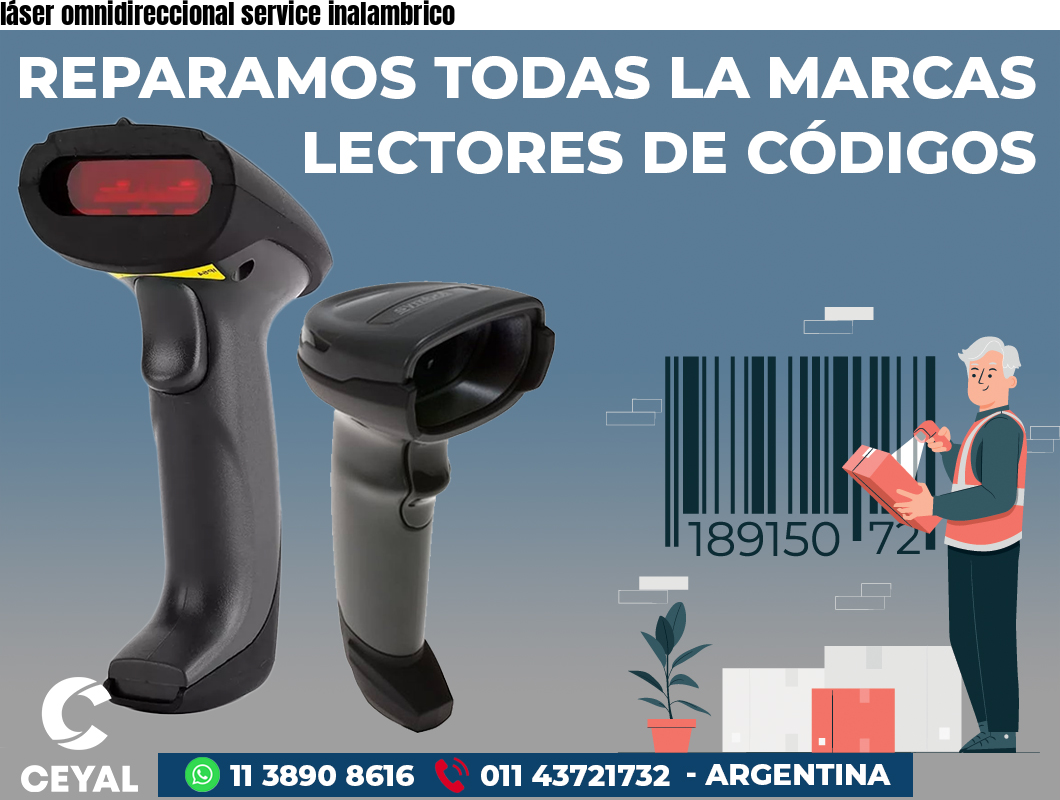 láser omnidireccional service inalambrico