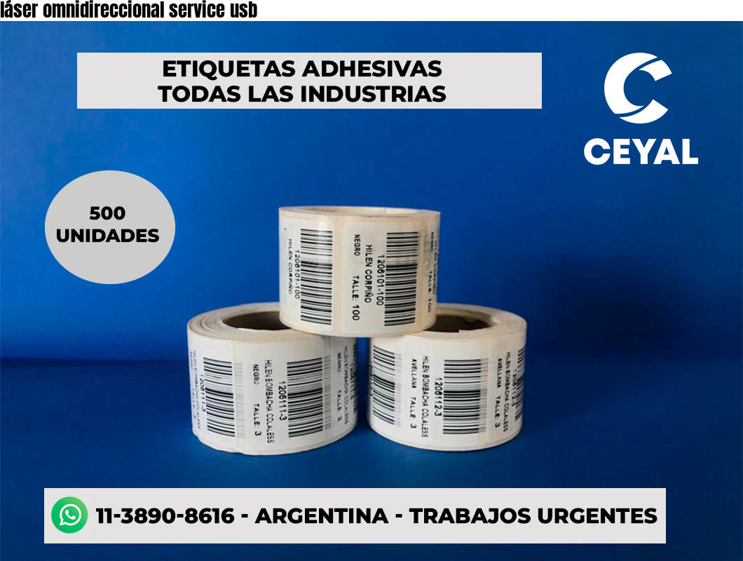 láser omnidireccional service usb
