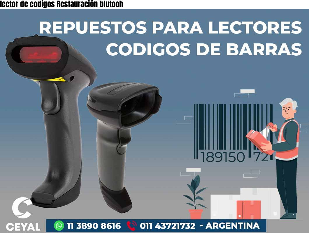 lector de codigos Restauración blutooh