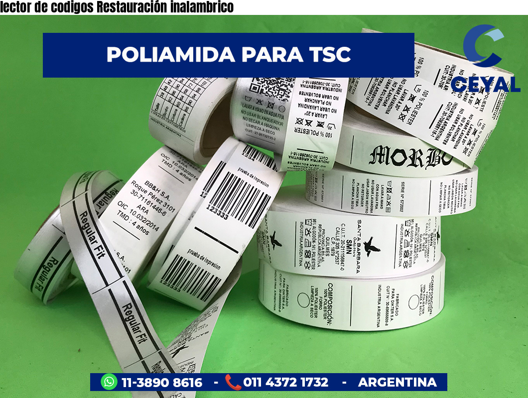 lector de codigos Restauración inalambrico