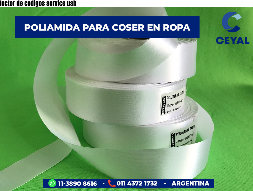 lector de codigos service usb