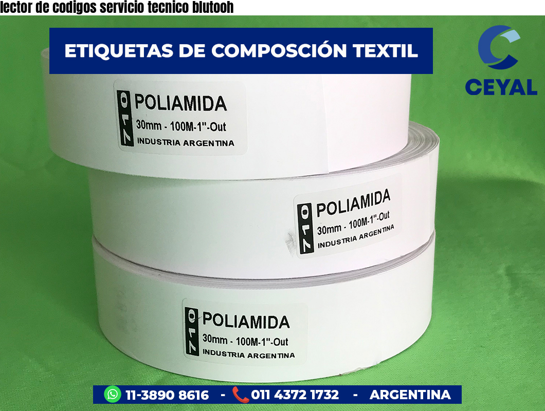 lector de codigos servicio tecnico blutooh