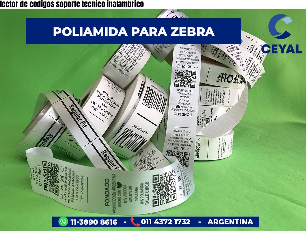 lector de codigos soporte tecnico inalambrico