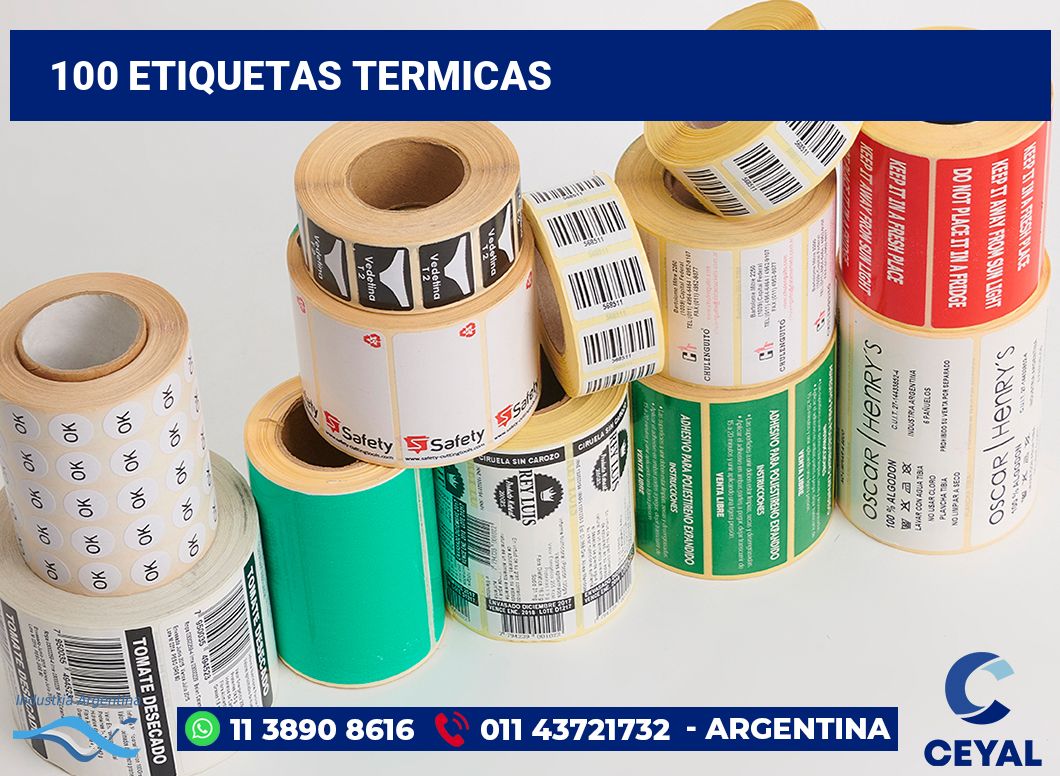 100 Etiquetas termicas