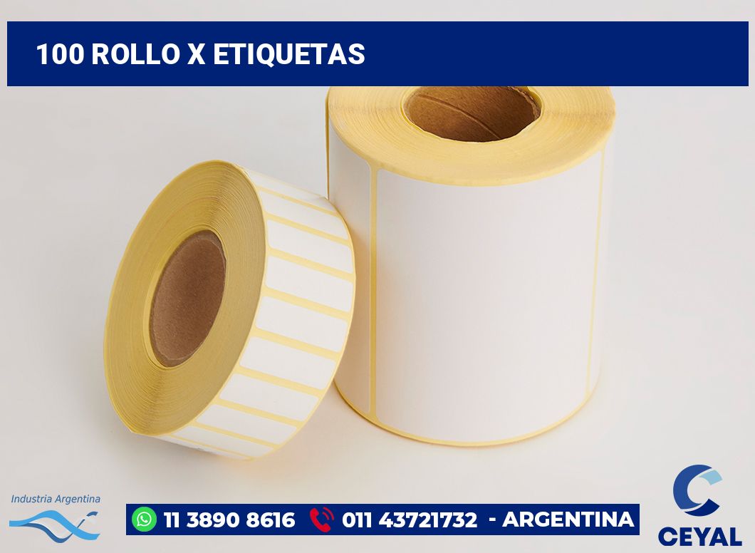 100 Rollo x etiquetas
