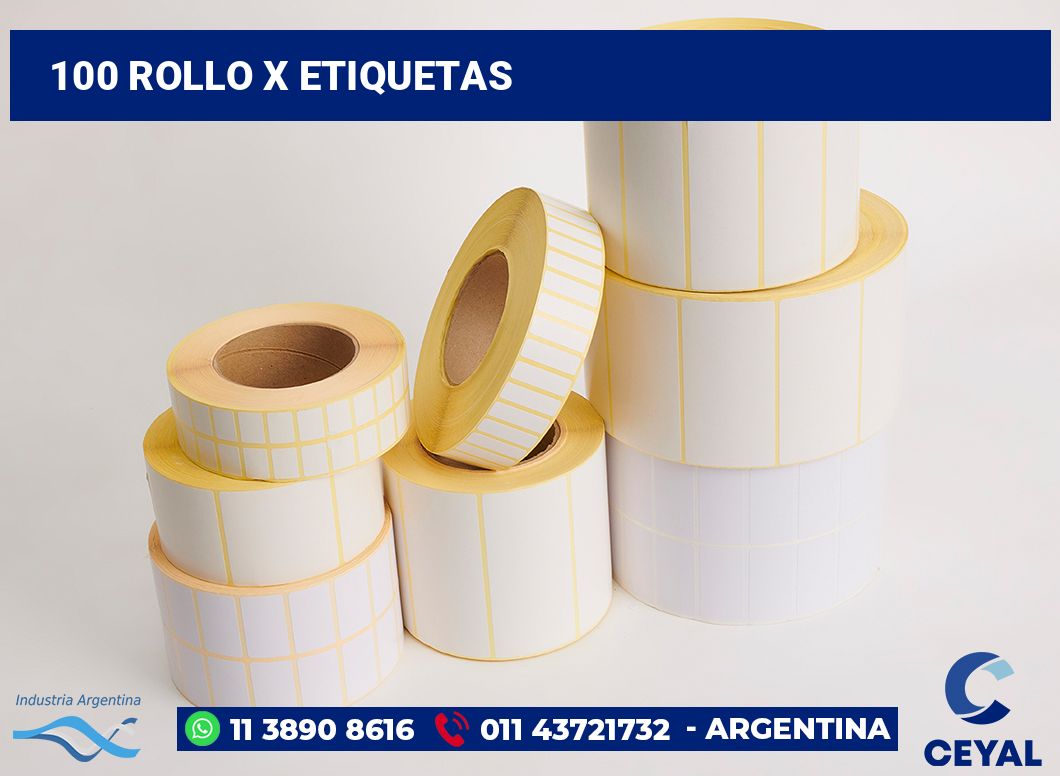 100 Rollo x etiquetas