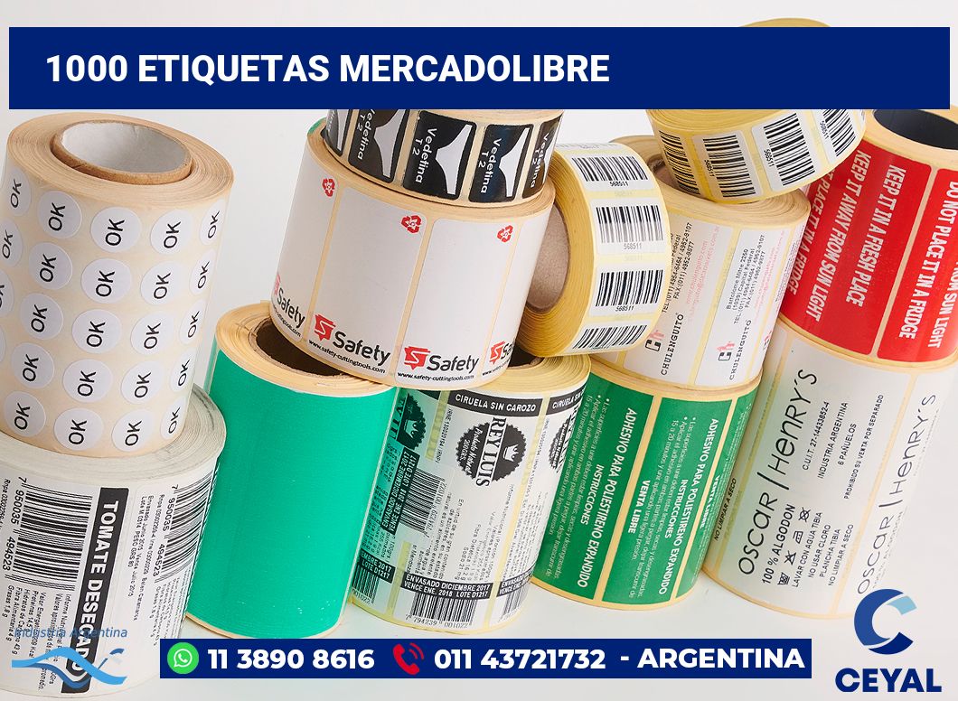 1000 Etiquetas mercadolibre