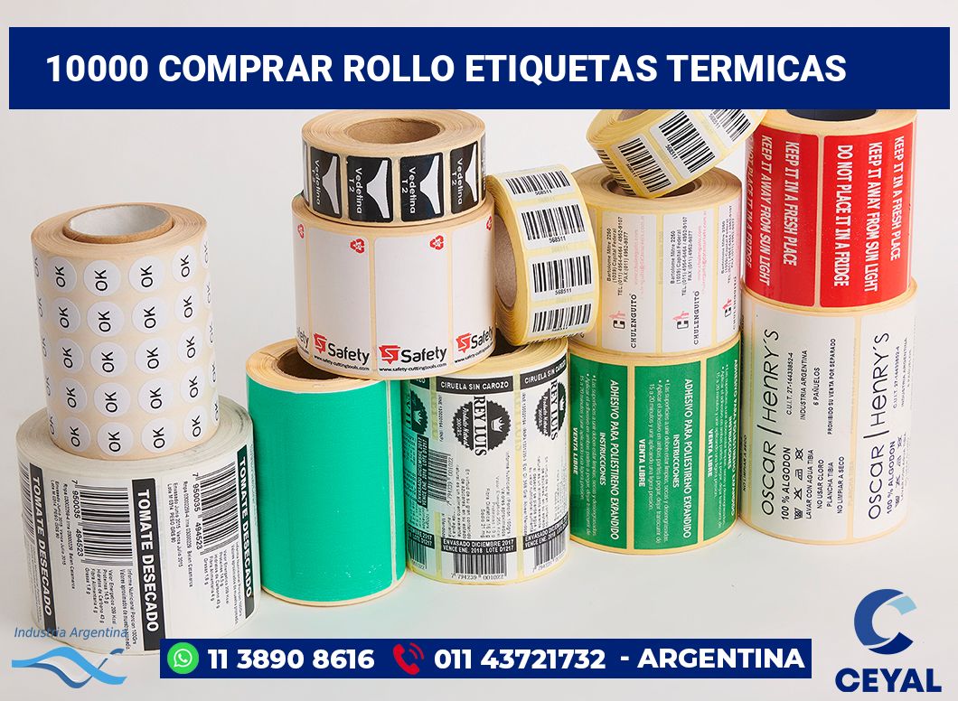 10000 Comprar rollo etiquetas termicas