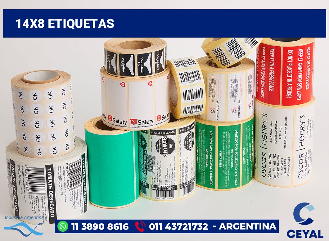 14x8 Etiquetas
