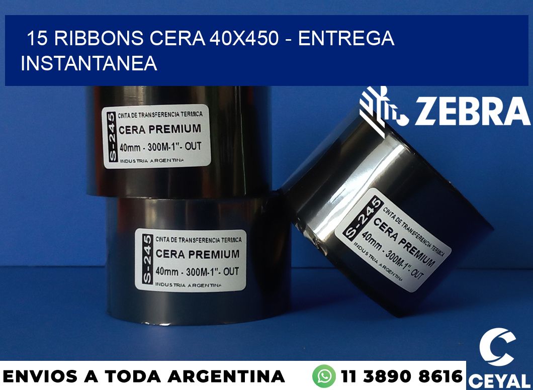 15 Ribbons cera 40x450 - entrega instantanea
