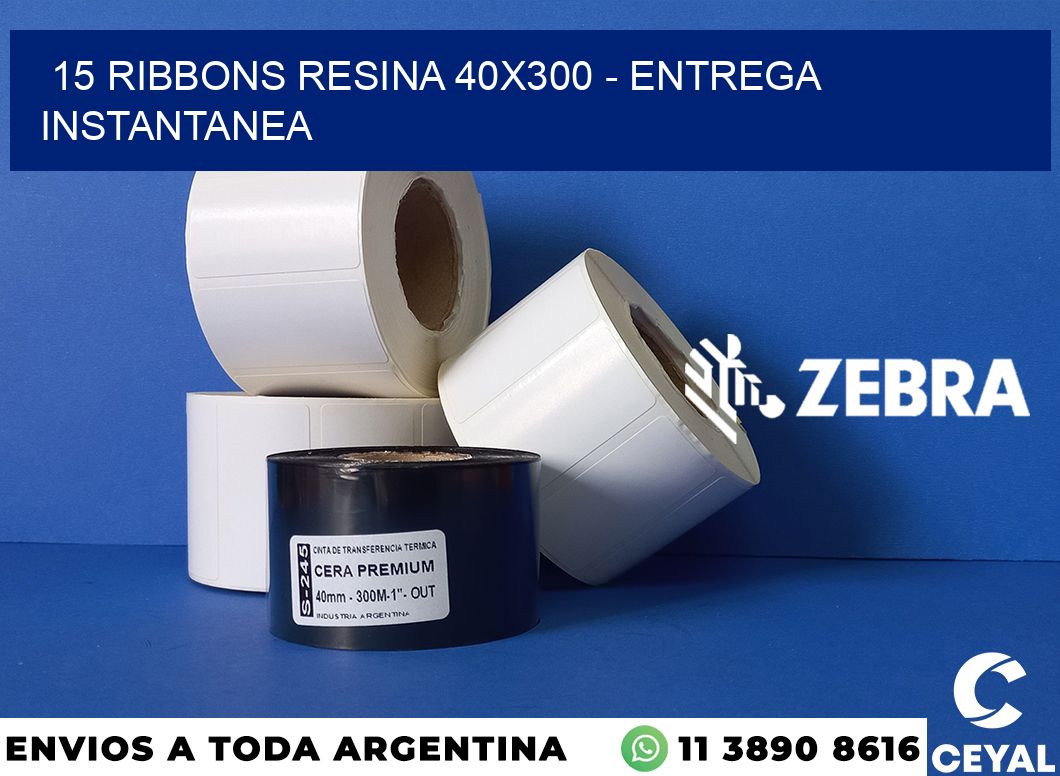 15 Ribbons resina 40x300 - entrega instantanea