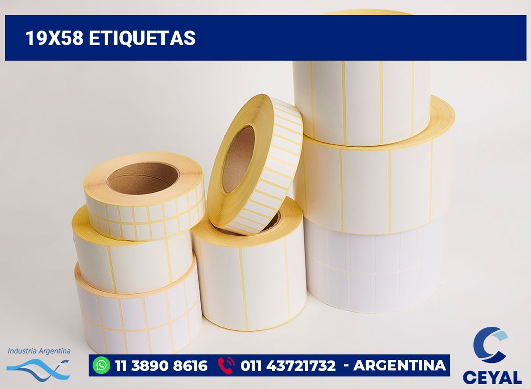 19x58 Etiquetas