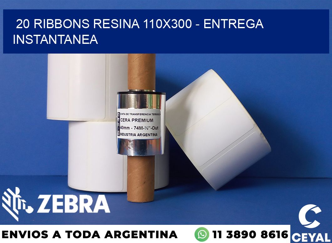20 Ribbons resina 110x300 - entrega instantanea