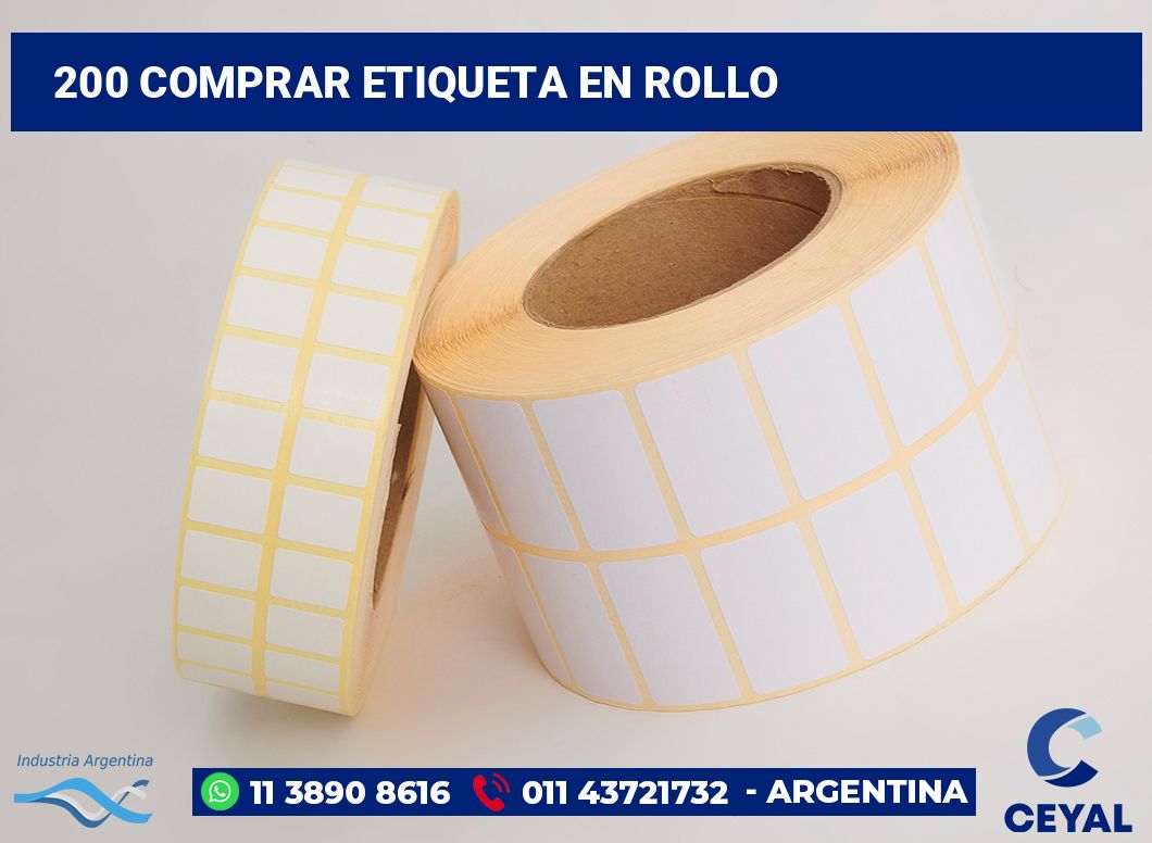 200 Comprar etiqueta en rollo