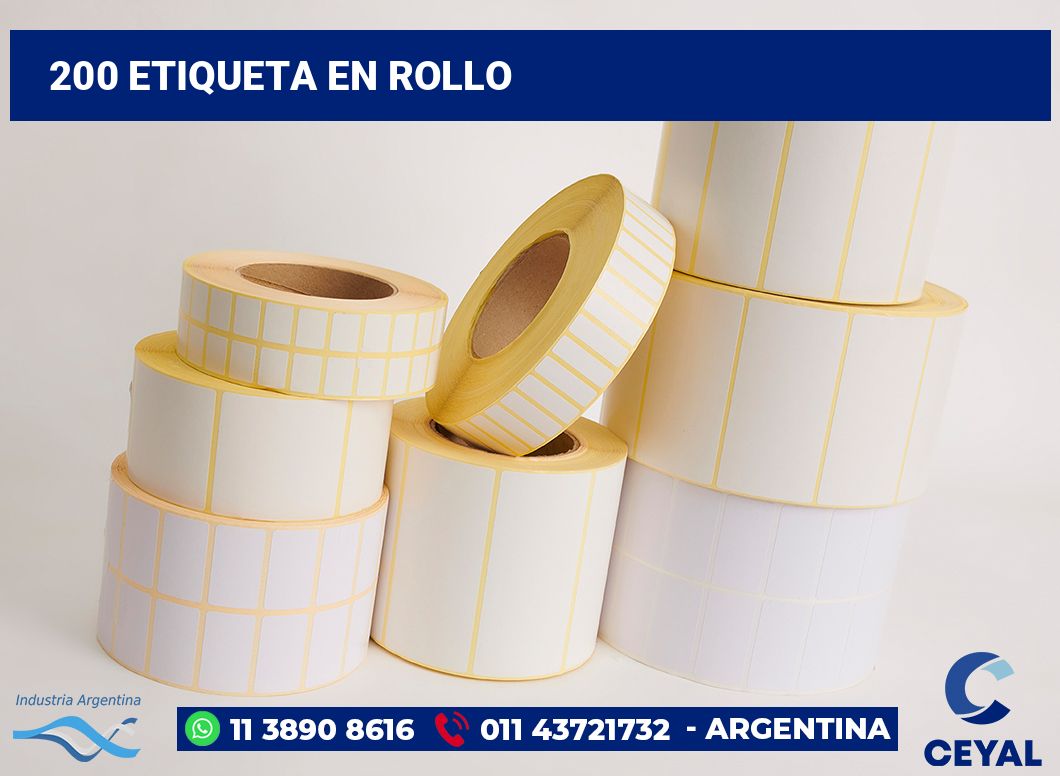 200 Etiqueta en rollo