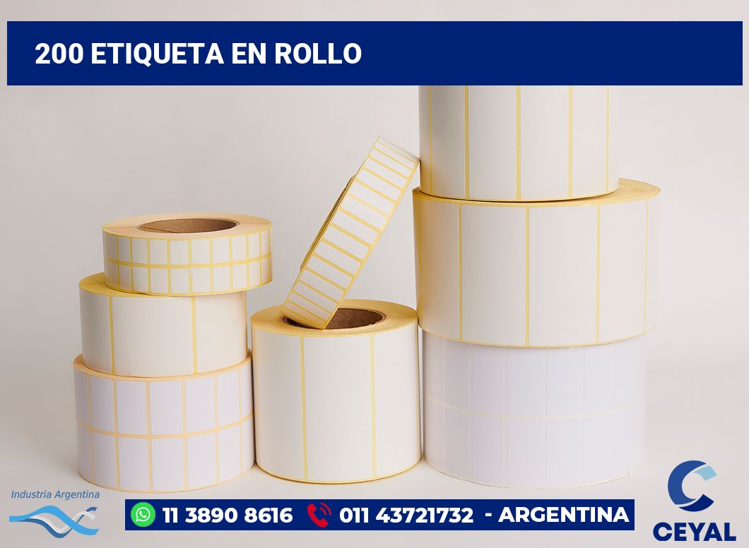 200 Etiqueta en rollo