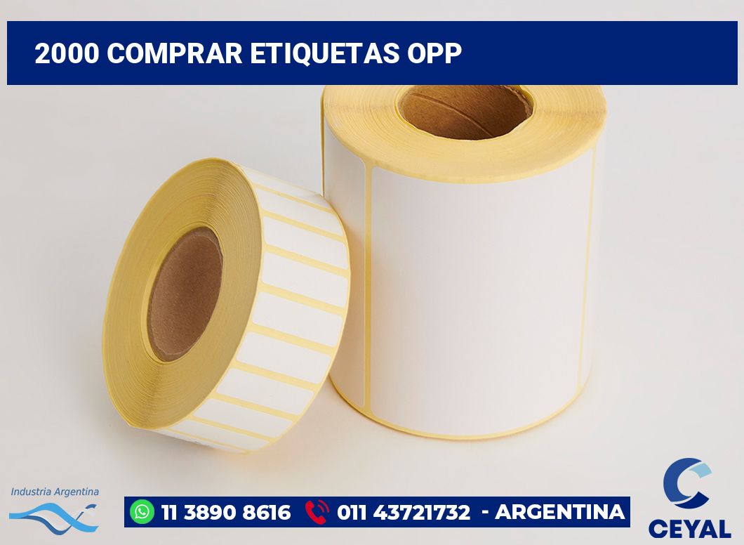 2000 Comprar etiquetas opp