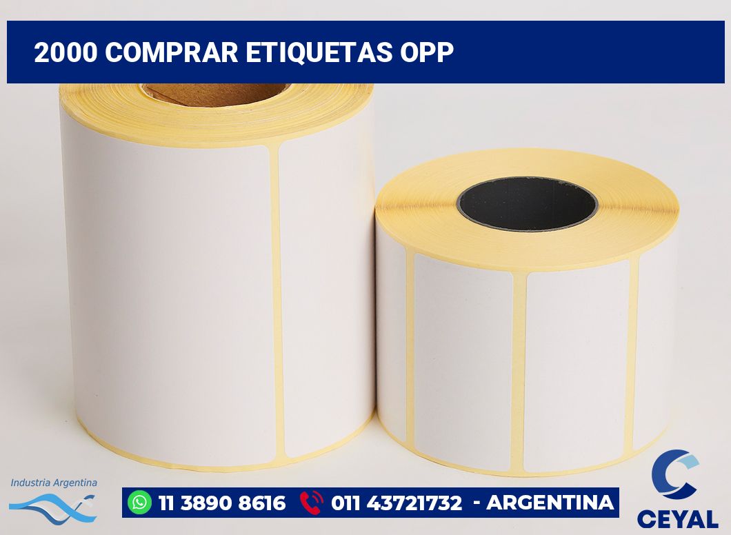 2000 Comprar etiquetas opp