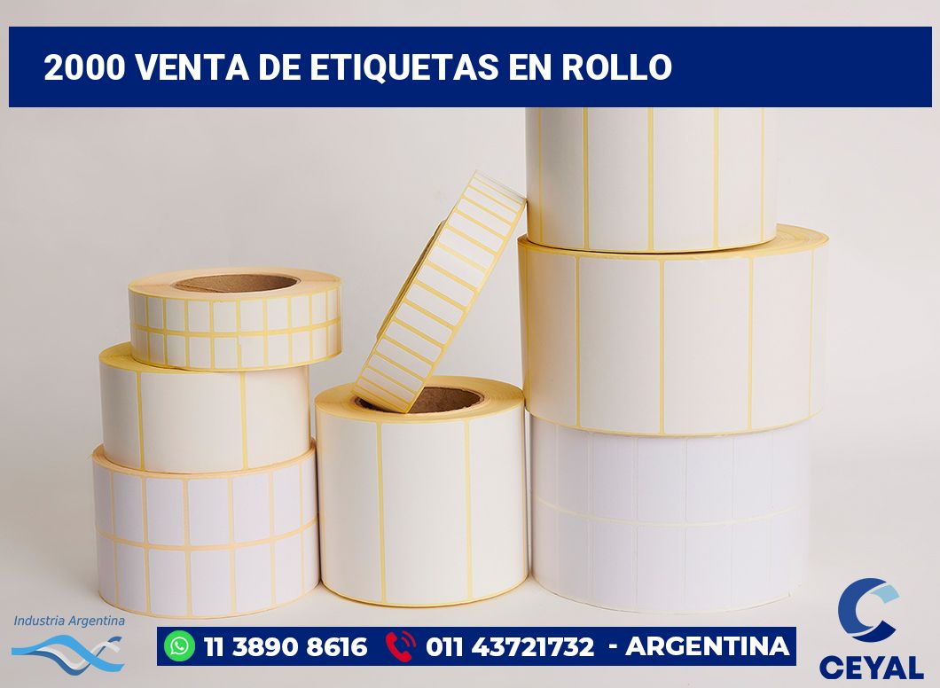 2000 Venta de etiquetas en rollo