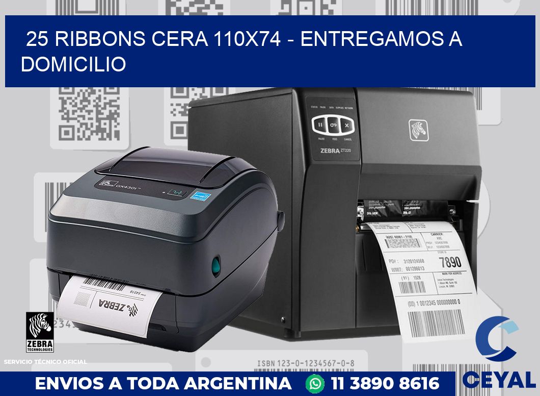 25 Ribbons cera 110x74 - entregamos a domicilio