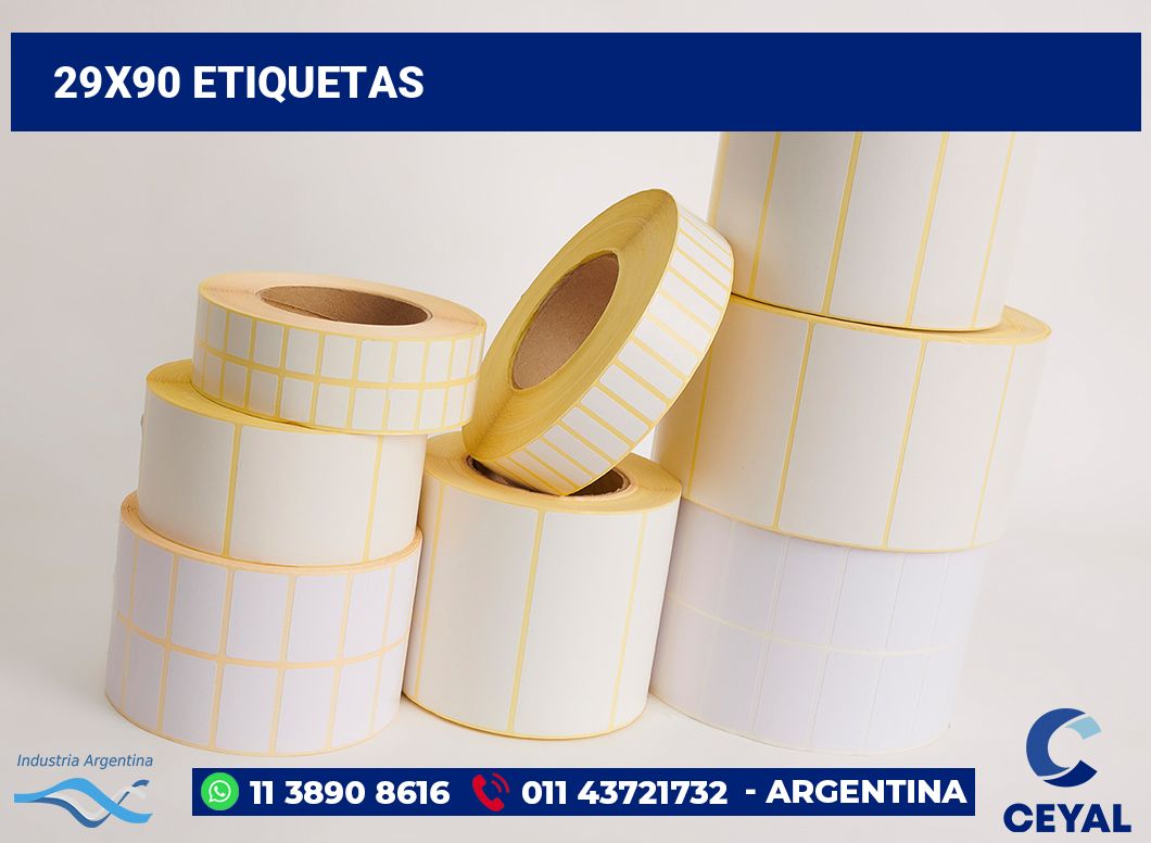 29x90 Etiquetas