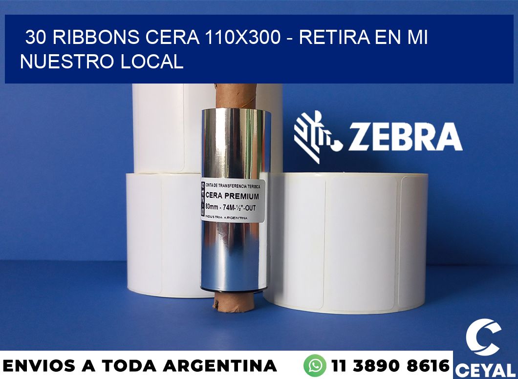 30 Ribbons cera 110x300 - retira en mi nuestro local
