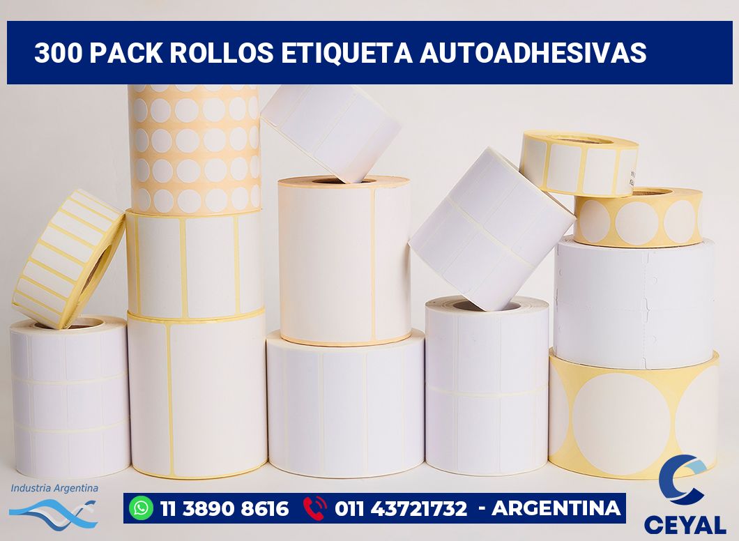 300 Pack rollos etiqueta autoadhesivas