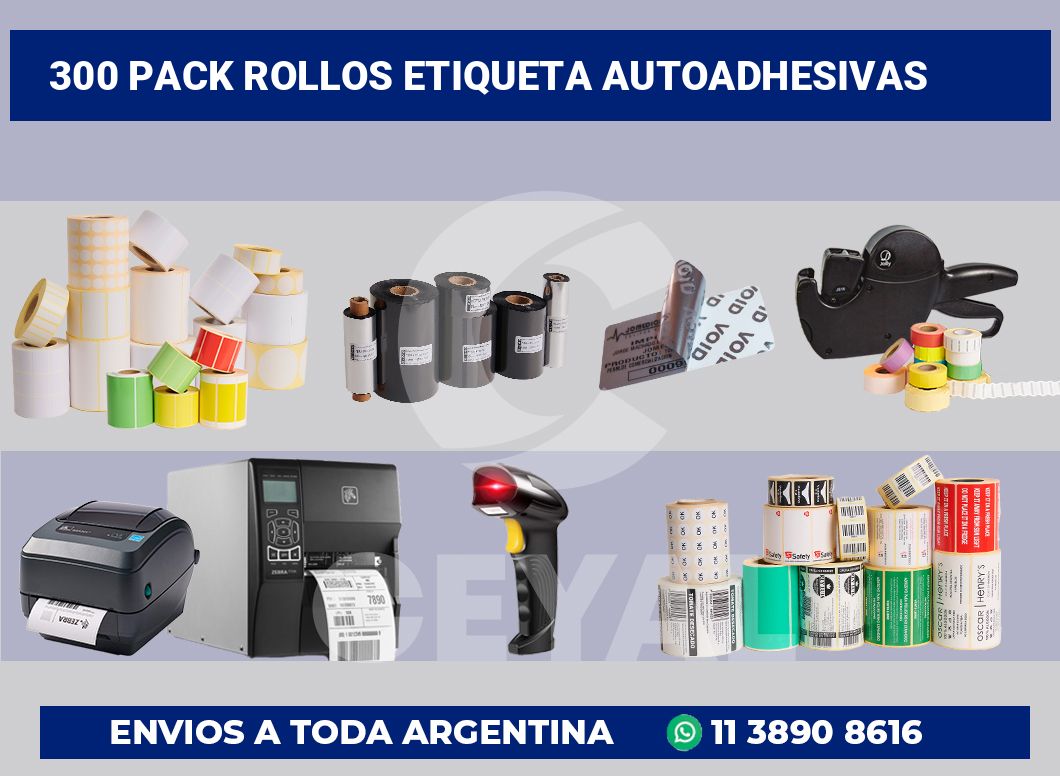 300 Pack rollos etiqueta autoadhesivas