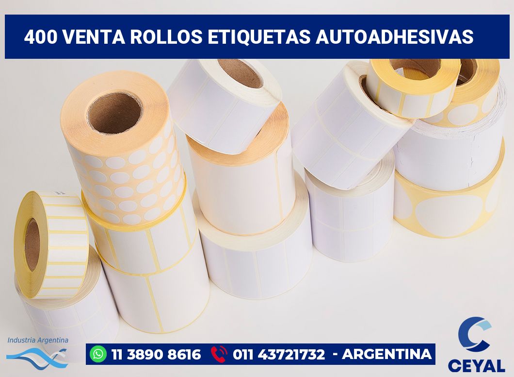 400 Venta rollos etiquetas autoadhesivas