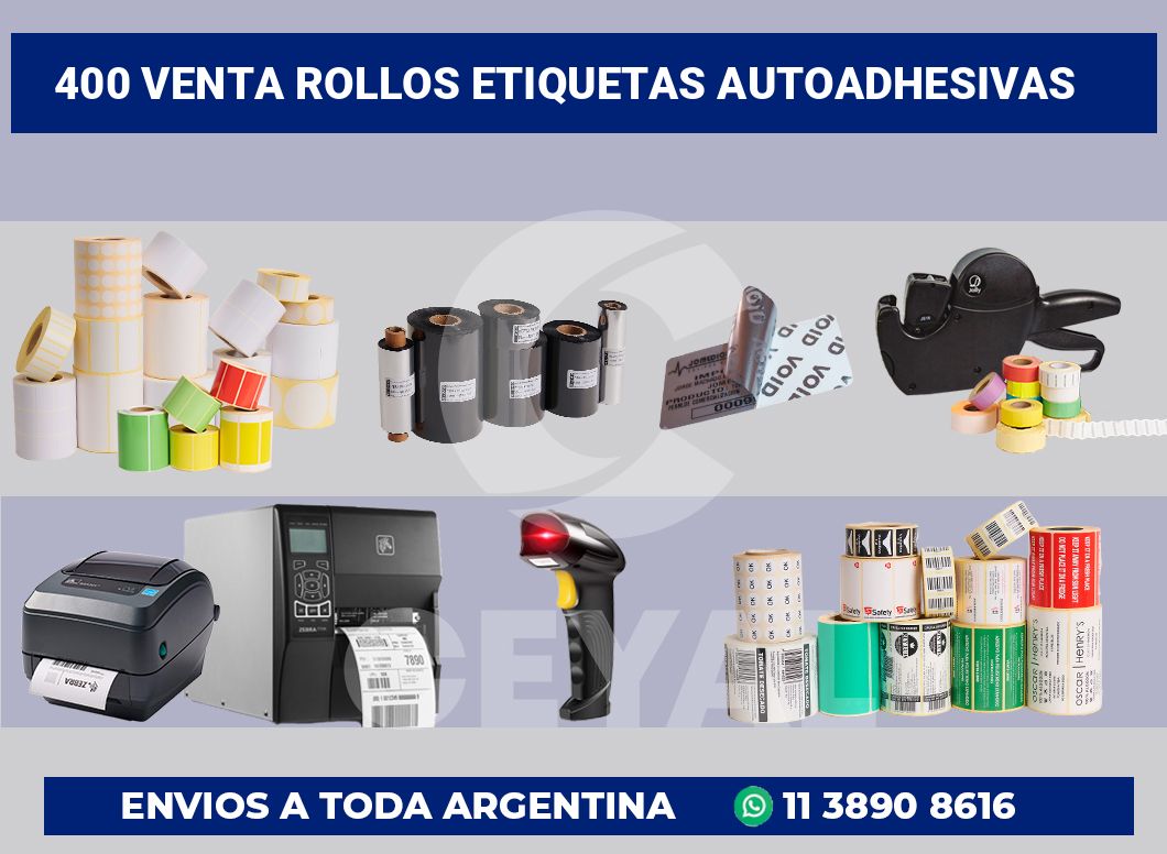 400 Venta rollos etiquetas autoadhesivas
