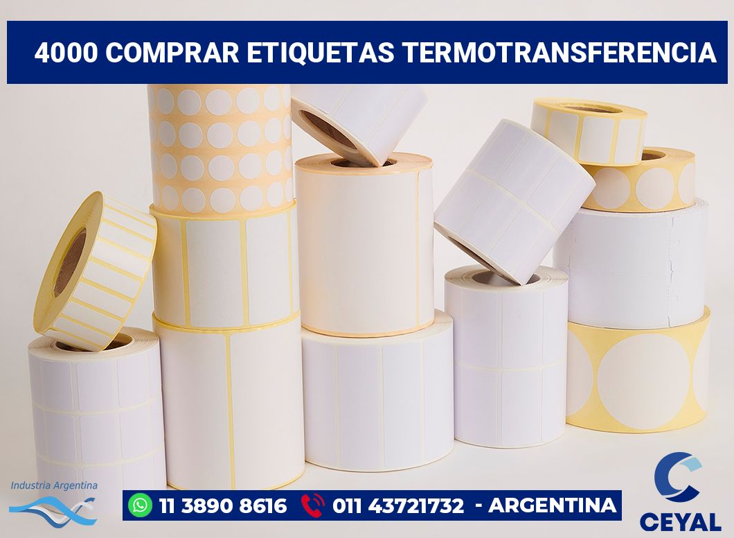 4000 Comprar etiquetas termotransferencia
