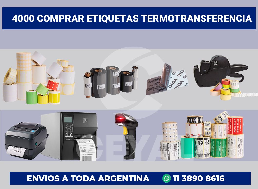4000 Comprar etiquetas termotransferencia