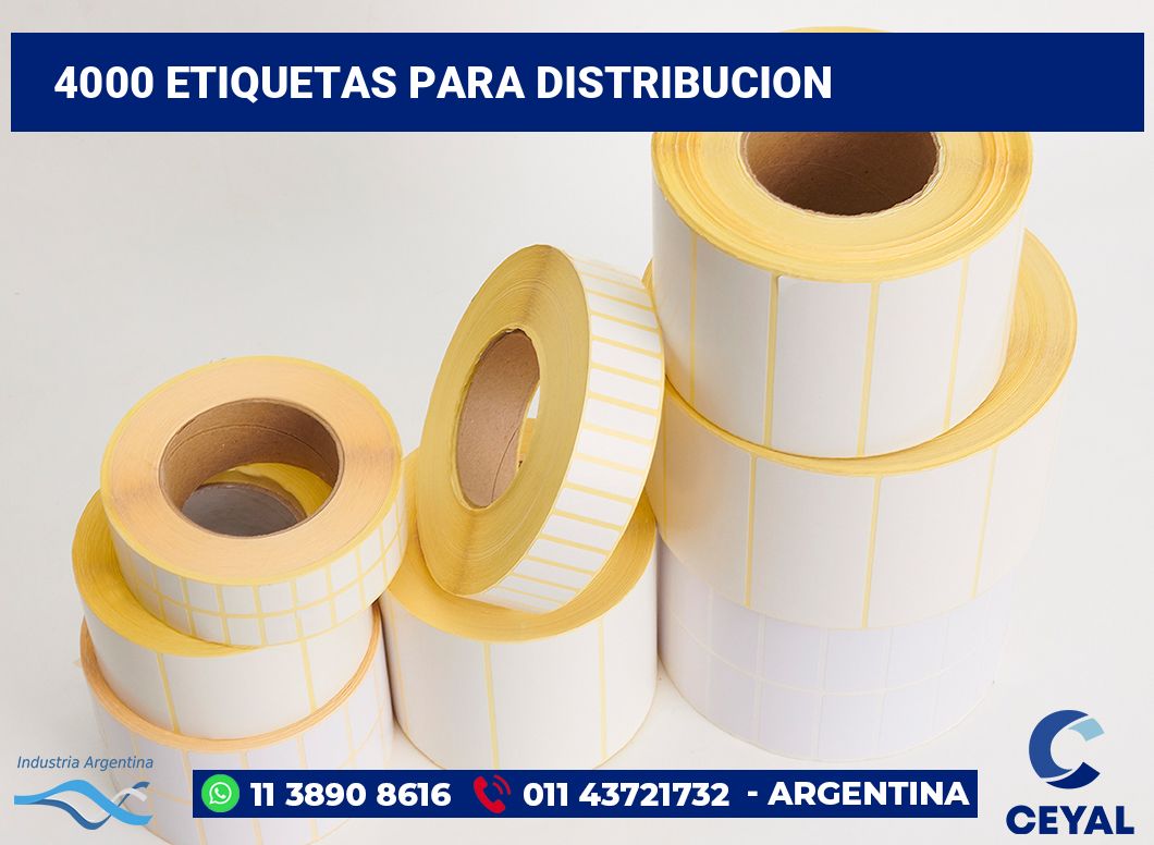 4000 Etiquetas para distribucion