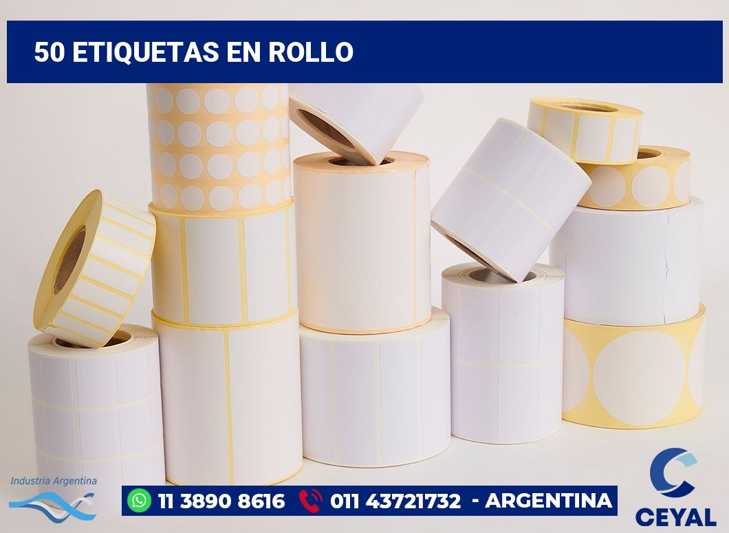 50 Etiquetas en rollo
