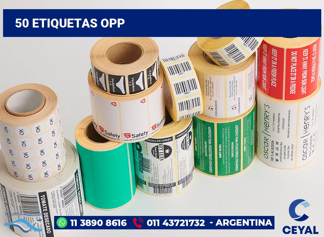 50 Etiquetas opp