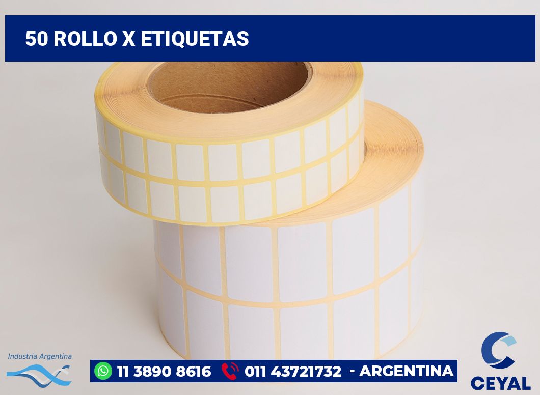 50 Rollo x etiquetas
