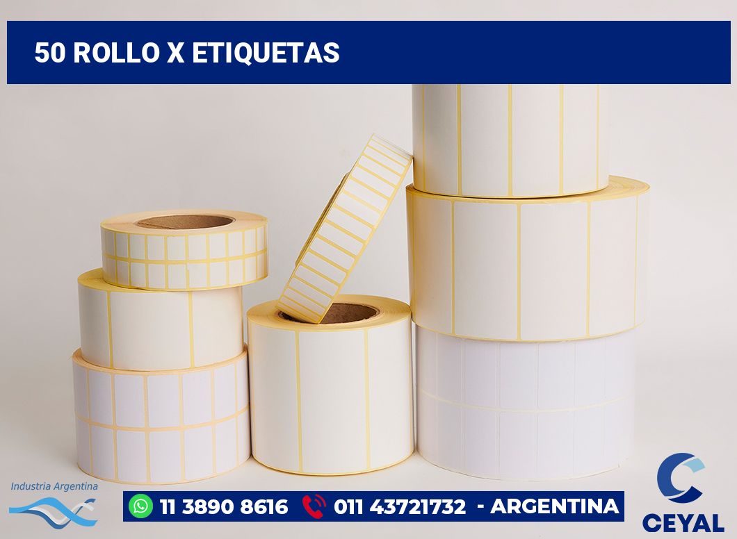 50 Rollo x etiquetas