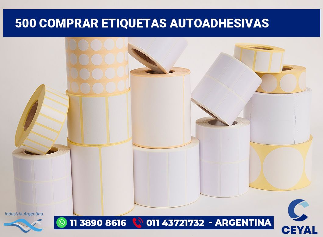 500 Comprar etiquetas autoadhesivas