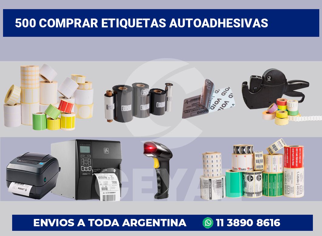 500 Comprar etiquetas autoadhesivas