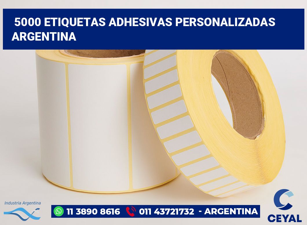 5000 Etiquetas adhesivas personalizadas argentina
