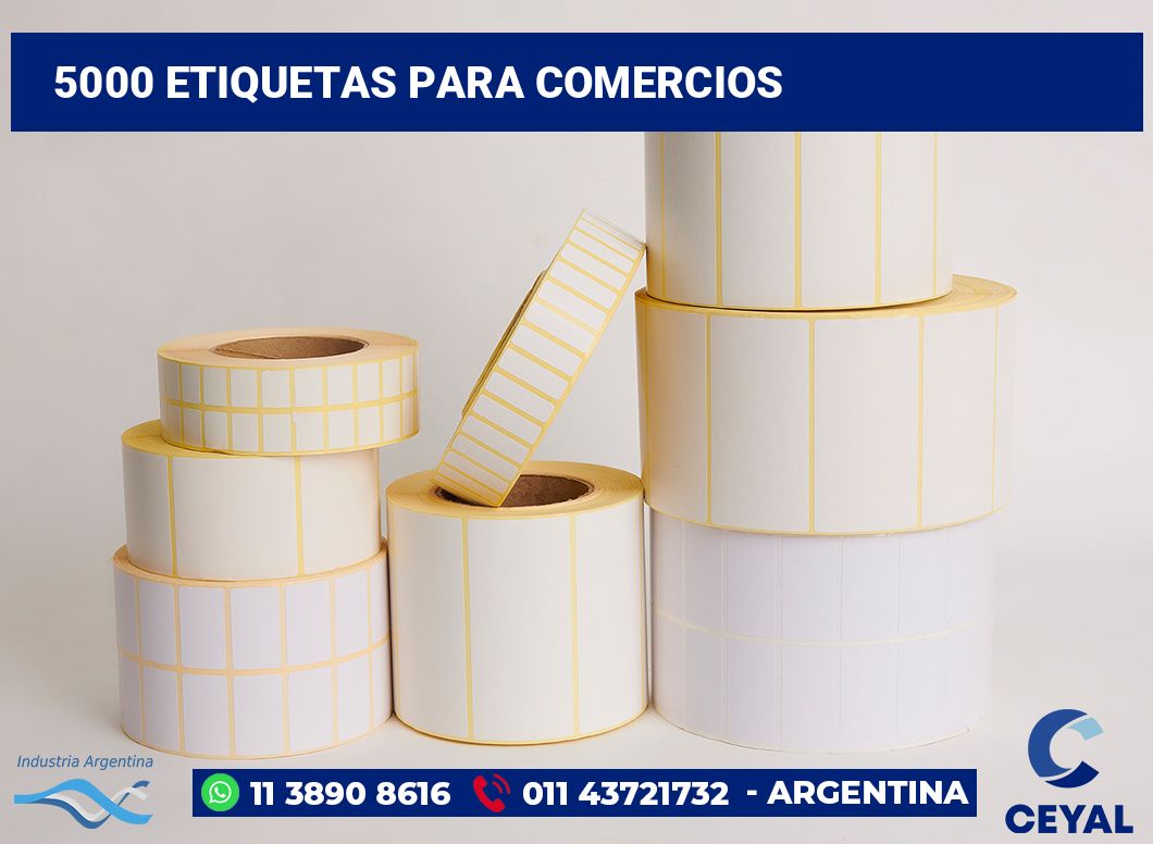 5000 Etiquetas para comercios