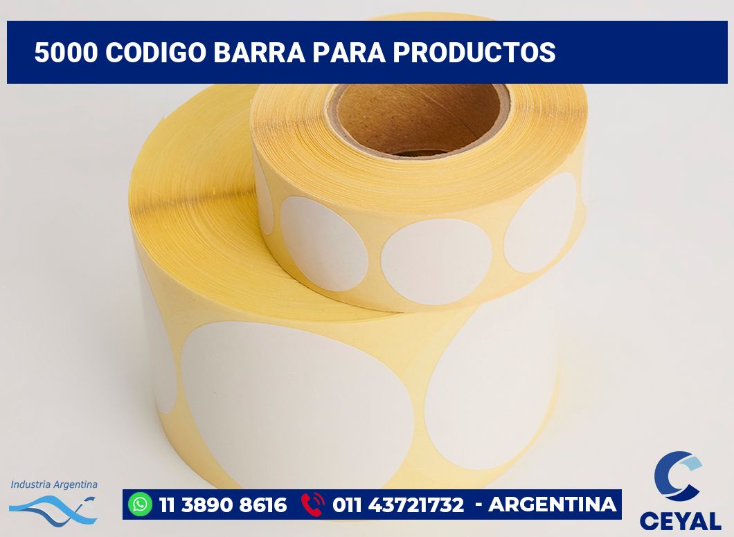 5000 codigo barra para productos