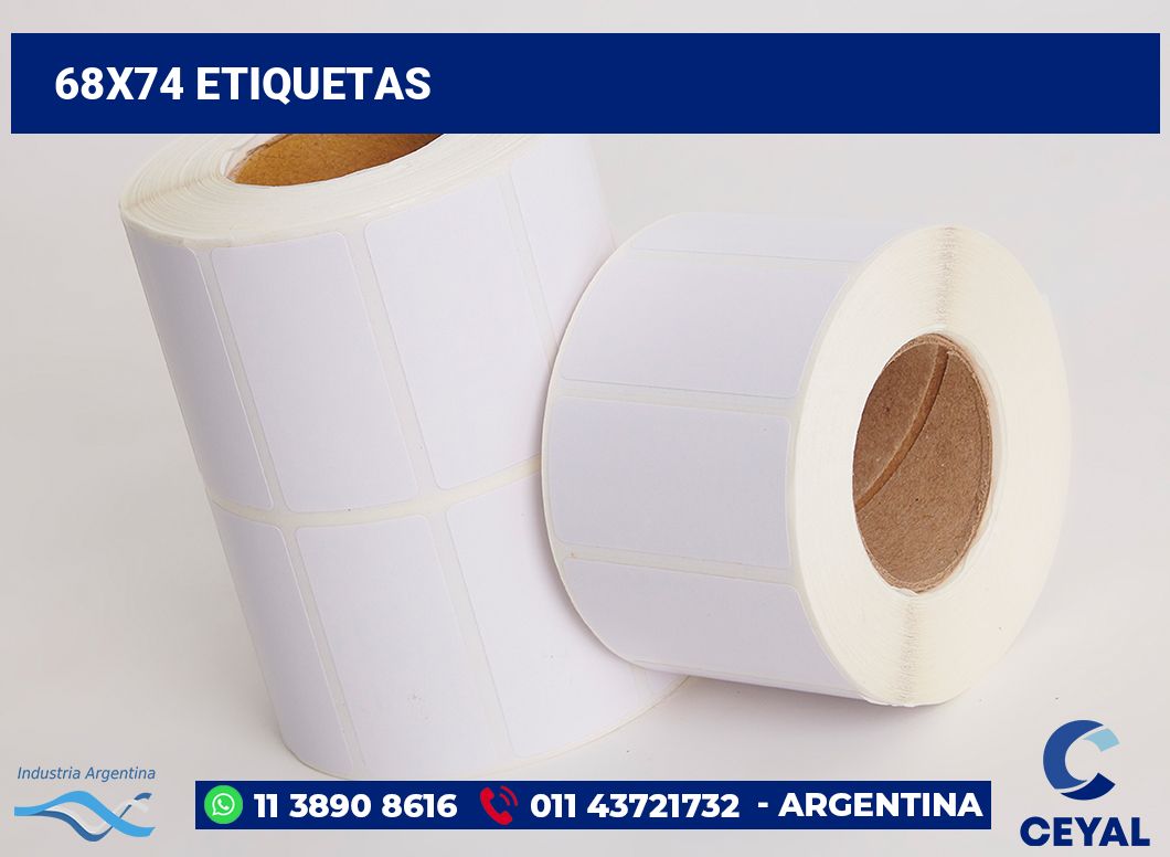 68x74 Etiquetas