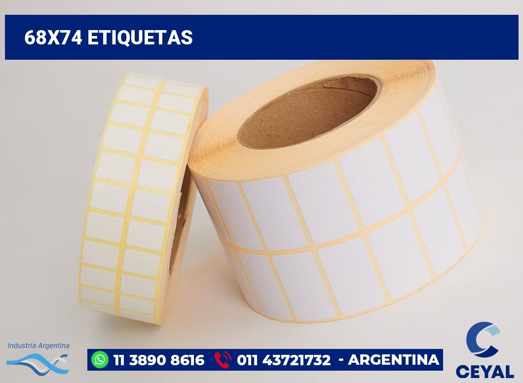 68x74 Etiquetas
