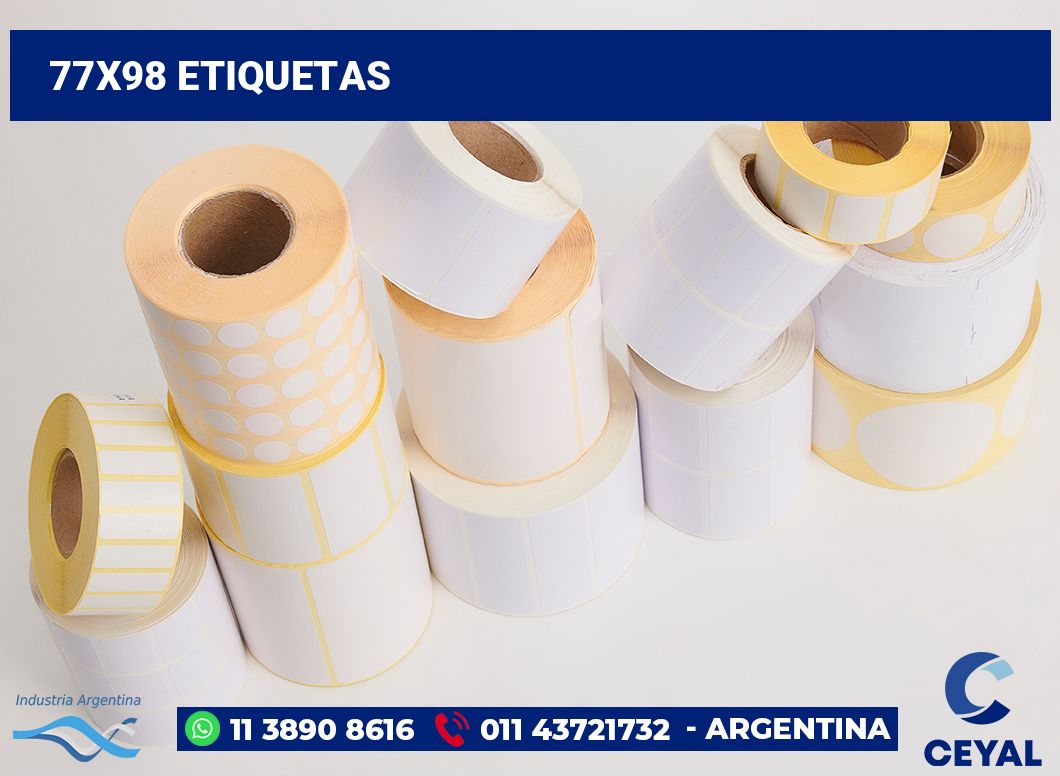 77x98 Etiquetas