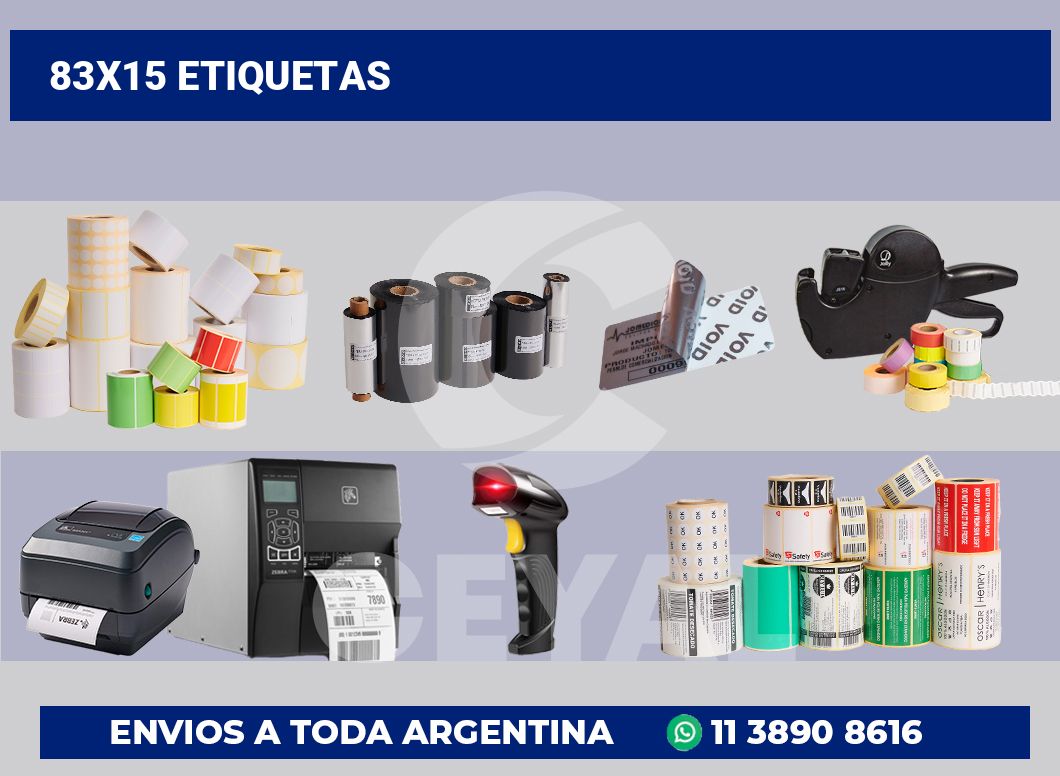 83×15 Etiquetas